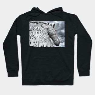 Kelpie against the sky II - The Kelpies, Falkirk, Scotland Hoodie